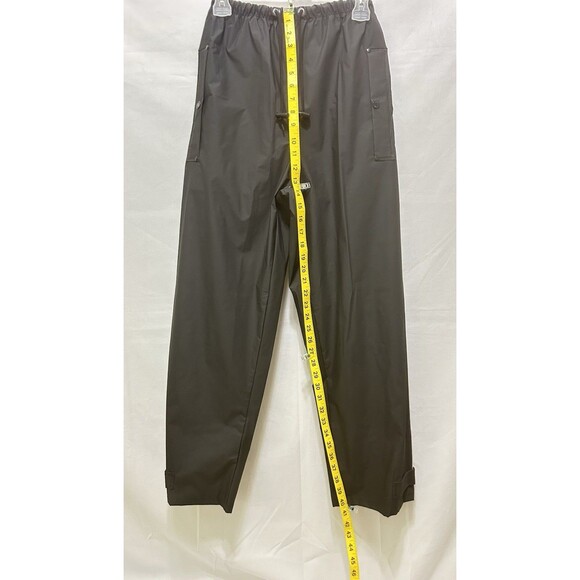 Tingley Unisex Small Black Rubber Rain Water Work Pants Cinched Ankles - Picture 4 of 11